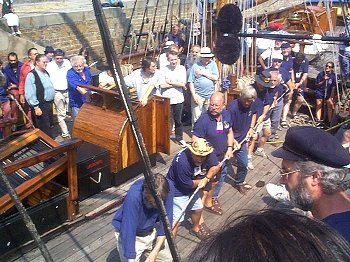 Hauling at Paimpol in the ‘Stan Hugill Trophy’ 